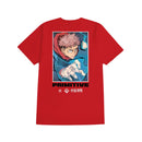 Camiseta Primitive x Jujutsu Kaisen Yuji Vermelho