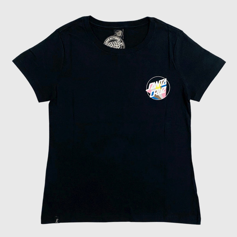 Camiseta Santa Cruz Feminina Delta Dot Preta