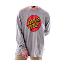Camiseta Santa Cruz Manga Longa Classic Dot Cinza Mescla