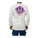 Camiseta HUF Manga Longa Giga Melted Branco