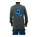 Camiseta Santa Cruz Manga Longa Screaming Hand Chumbo Mescla