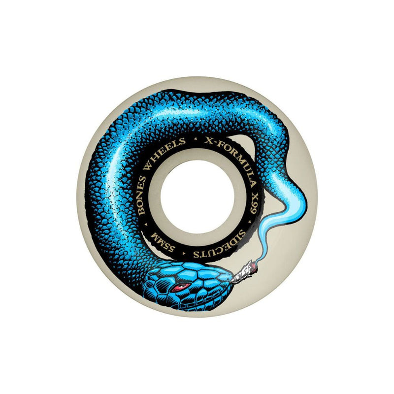 Rodas de Skate Bones Wheels X-Formula Smokin Snake 55mm V5 Sidecut 99A (Conjunto com 4)