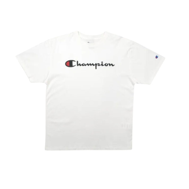 Camiseta Champion Ath Classic Script Logo Branco