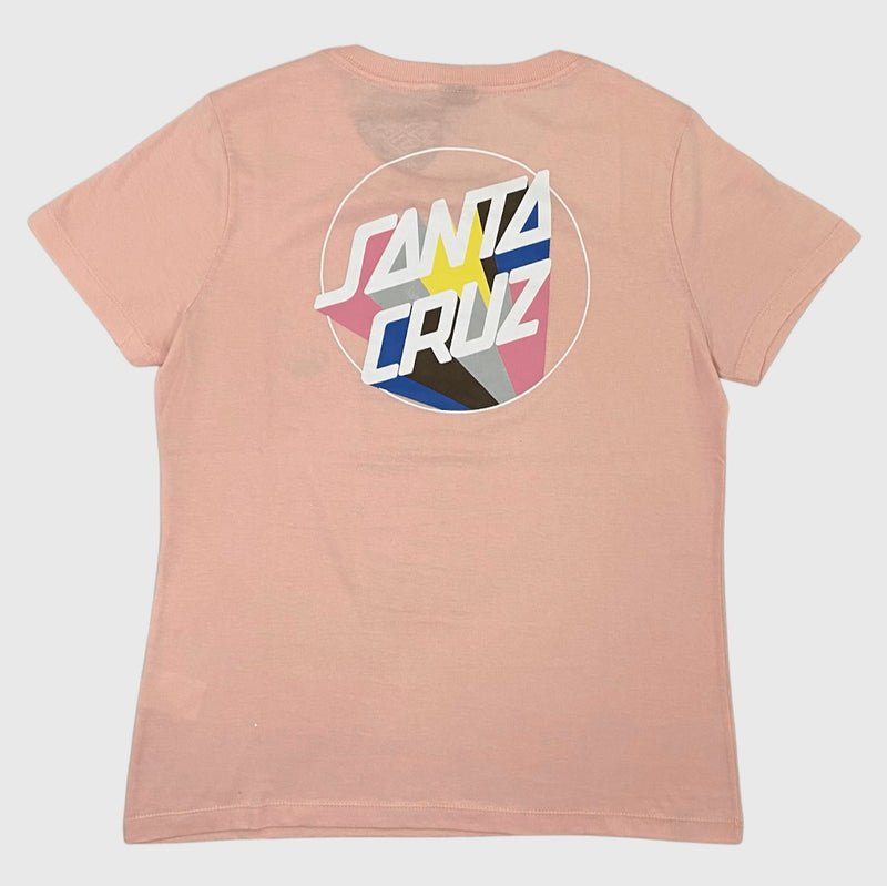 Camiseta Feminina Santa Cruz Delta Dot Rosa Claro