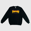 Moletom Thrasher Careca Flame Logo Preto