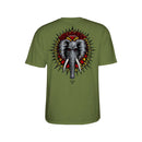 Camiseta  Powell Peralta Mike Vallely Elephant  Verde