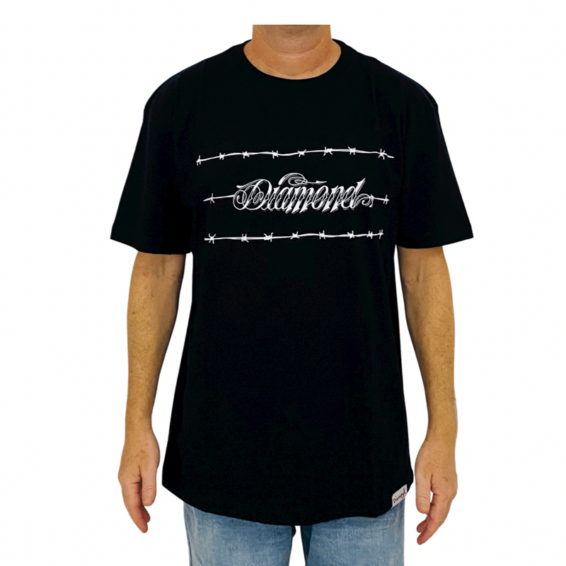Camiseta Diamond Barbed Wire Preto