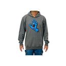Moletom Santa Cruz Canguru Fechado Screaming Hand Chumbo Mescla