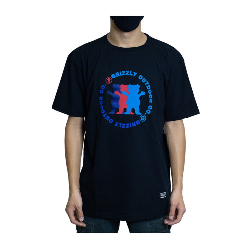 Camiseta Grizzly Faceoff Preto Masculina