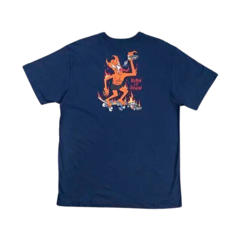 Camiseta Thrasher Burn Azul Marinho