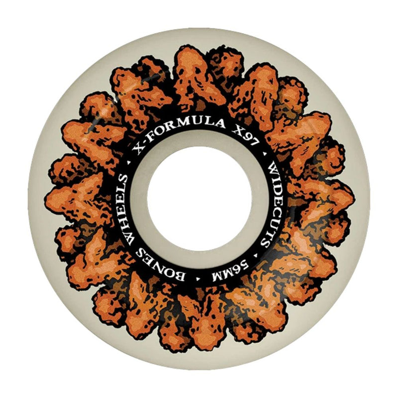 Rodas de Skate Bones Wheels X-Formula Wingin It 56mm V6 Widecuts 97A (Conjunto com 4)