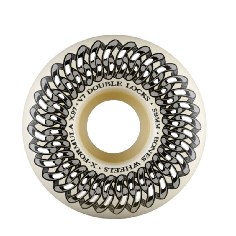 Roda Bones X-fórmula Double Lock V7 58mm 97A 4PK