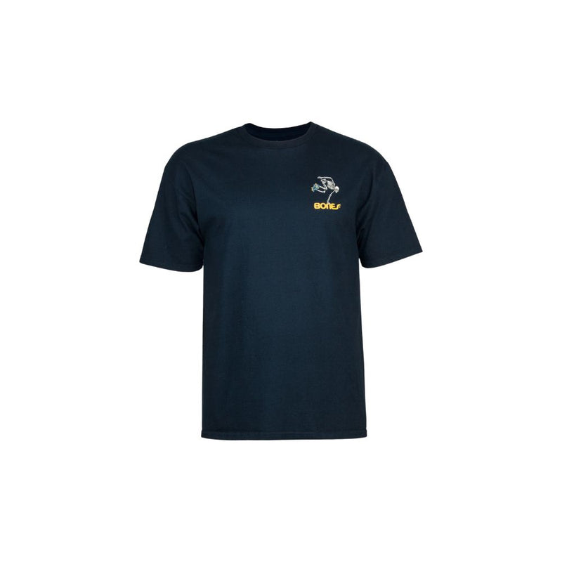 Camiseta  Powell Peralta Skateboard Skeleton II Azul Marinho