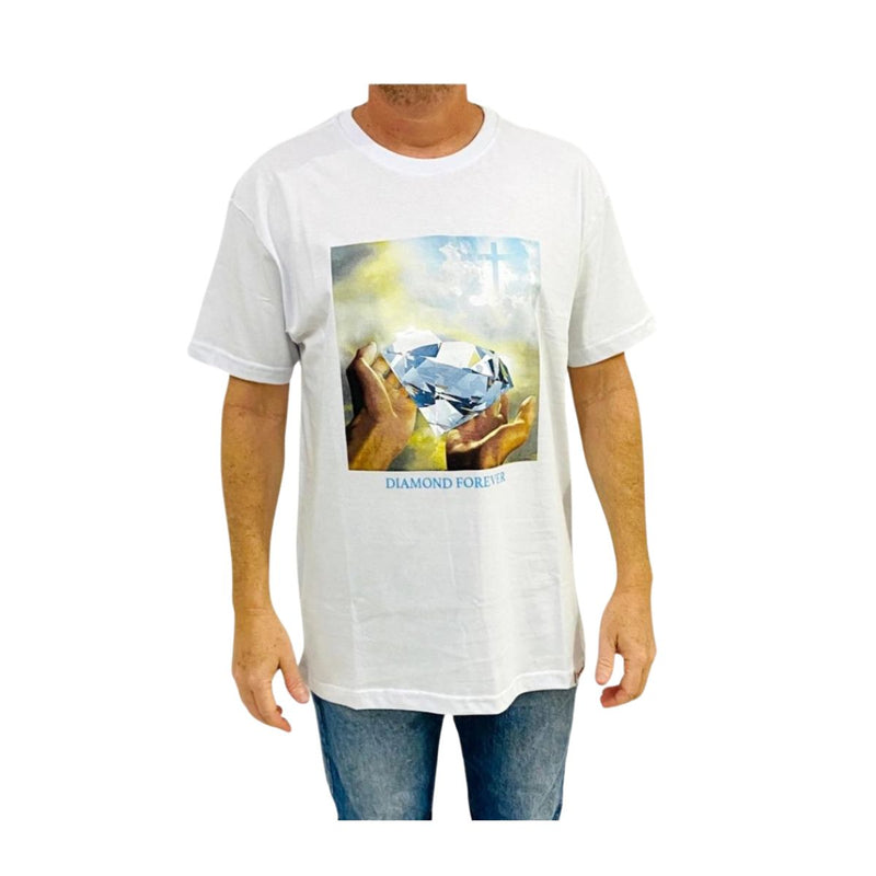 Camiseta Diamond Forever Branco Masculina