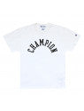 Camiseta Champion Manga Curta Block Champ Arch Ink Branco