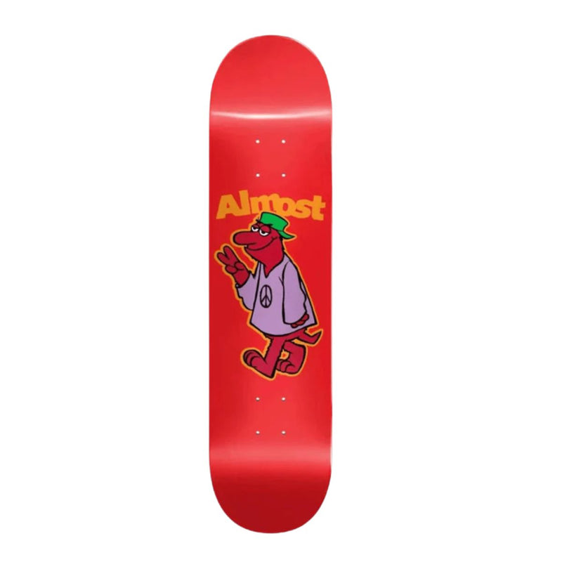 Shape Almost Skateboard Maple Peace Red Resin 8.5