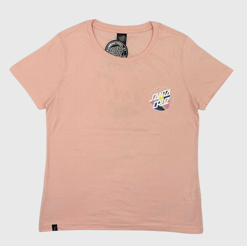 Camiseta Feminina Santa Cruz Delta Dot Rosa Claro