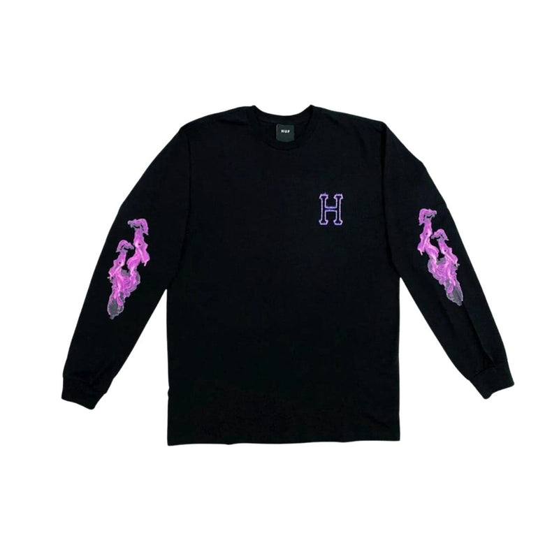Camiseta Huf Manga Longa Screw Head Preto