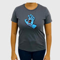 Camiseta Santa Cruz Feminina Screaming Hand Dront SS Chumbo