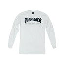 Camiseta Thrasher Manga Longa Skate Mag Branco Masculina