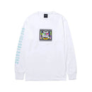 Camiseta Huf Manga Longa Test Screen Branco