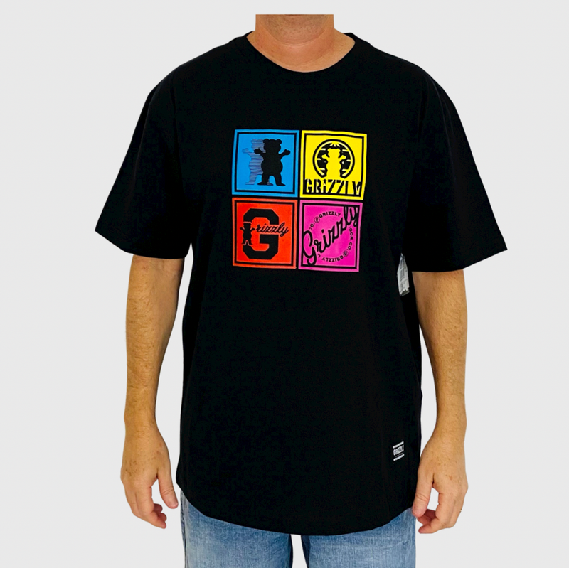 Camiseta Grizzly Iconoclast S/S Preto