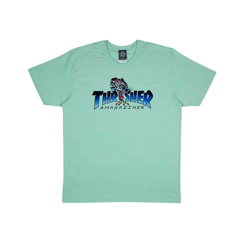 Camiseta Thrasher Leopard Verde