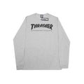 Camisa Thrasher Manga Longa Skate Mag Original Cinza