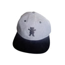 Boné Grizzly Og Bear Snapback Unstructured Aba Reta Preto
