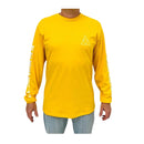 Camiseta Huf Silk Manga Longa Essentials TT Amarelo