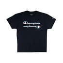 Camiseta Champion Ath Graphic Tee Script  Reflection Ink Preto