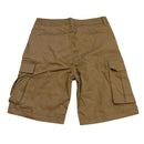 Bermuda Refinery Republic Black Cargo Pocket Stretch Cotton Marrom