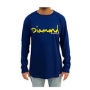 Camiseta Diamond Manga Longa Og Script Roxo