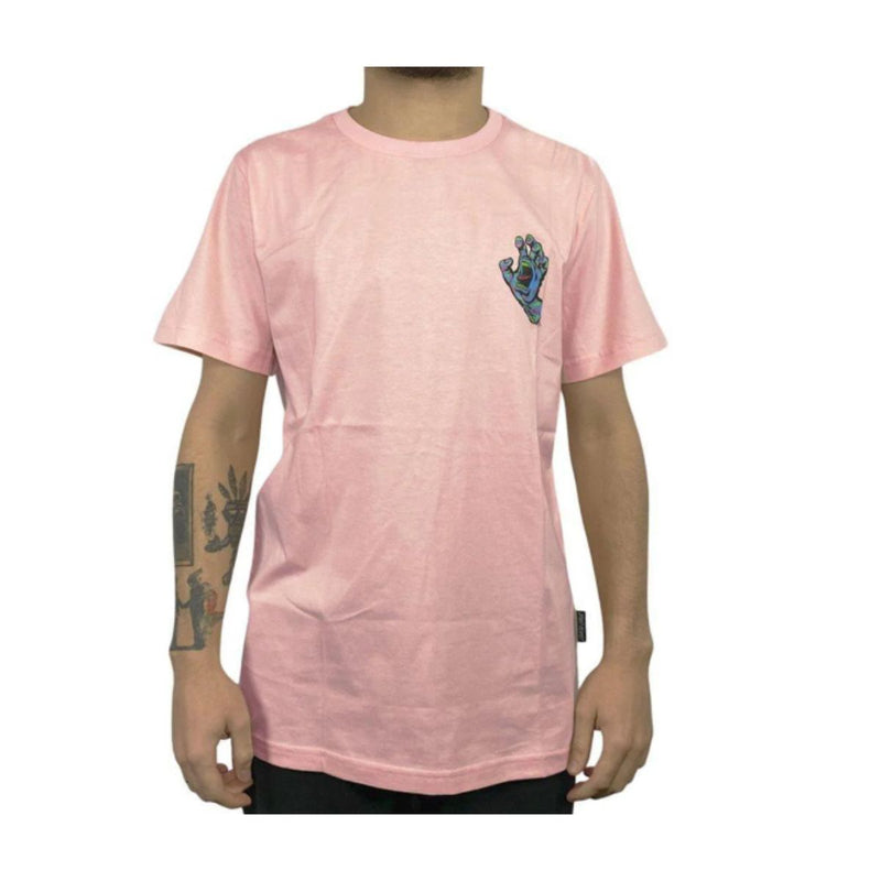 Camiseta Santa Cruz  Spiral Strip Oval Dot Rosa Claro