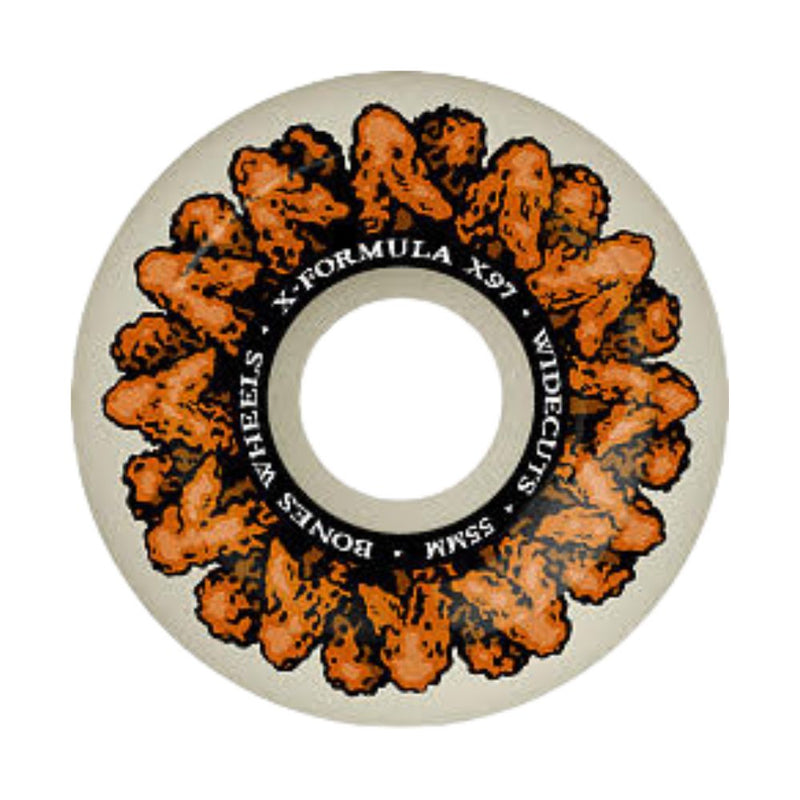 Rodas de Skate Bones Wheels X-Formula Wingin It 55mm V6 Widecuts 97A (Conjunto com 4)